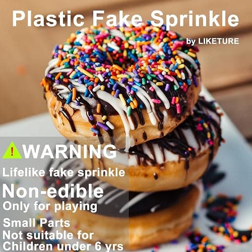 LIKETURE Fake Sprinkles 12 Jars 180g Polymer Clay Sprinkles Fake Candy Sprinkles Faux Sprinkle for Resin Slime Craft Plastic Sprinkle Nail Art Phone Case DIY Shaker Card Filler (12 Mixed Colors-180G) thumbnail 3