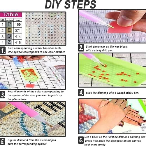 Monet Cute Diamond Art Kits for Adults Diamond Painting Kit for Beginner | Vintage Landscape 5D Funny DIY Diamond Dots Full Drill Crafts for Gem Art Dot Art for Adults Home Wall Decor for Teens12x16in thumbnail 8