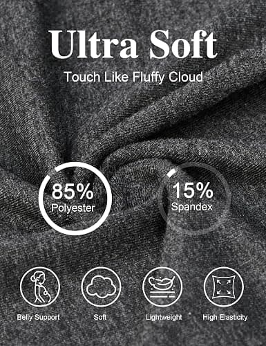 Siimcuzy 4 Pack Women's Maternity Shorts with Pockets Over the Belly | 5 Inch, Two Side Pockets, Belly Support, Biker, Pregnancy, Summer, Yoga, Workout, Athletic, Active, Gym, Soft, Shorts thumbnail 5