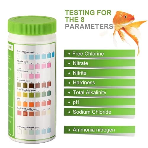 AAwipes 8-in-1 Aquarium Test Kit for Fish Tanks - Quick & Accurate Water Testing Strips for Aquariums & Ponds. Tests pH, Ammonia, Alkalinity, Hardness, Chlorine, etc. (K02-50) thumbnail 5