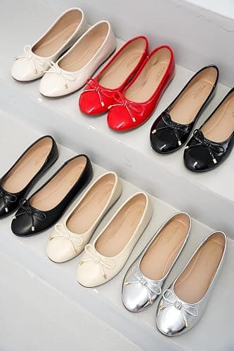 Project Cloud Memory Foam Ballet Flats Shoes for Women Footwear and Lightweight Casual Flats for Women - Non Slip Comfortable Ballet Shoes (Ellison) thumbnail 7