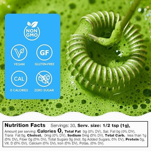 Matchabar Matcha Powder (30g) - Ceremonial Grade Authentic Japanese Matcha Green Tea - Matcha Green Tea Harvested in Japan - Matcha Tea Powder Latte - Zero Sugar, Vegan & 0 Calories thumbnail 2
