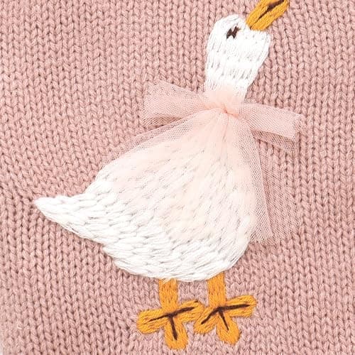 DovFanny Baby Toddler Girl Boy Cardigan Warm Sweater Knitted Long Sleeve Jumpers Cozy Coats Clothes with Cute Goose thumbnail 5