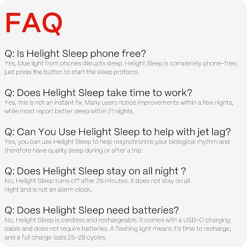 Helight Red Light Therapy Sleep Device – 630nm Pure Red Light Lamp Sleep Aid to Support Deep Relaxation – Red Light for Sleep Lamp Backed by Science for Adults & Kids Bedrooms thumbnail 7