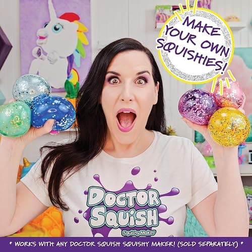 Doctor Squish Squishy Maker Refill Pack | DIY Squishy Making Kit with 10 TPR Balloons and 10 Reusable Clips | Make Your Own Squishies for Kids Ages 8 & Up | 2 Pack thumbnail 3