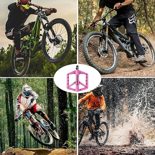 Mountain Bike Pedals - Durable Nylon DU Bearing Platform Pedals for MTB and BMX thumbnail 6