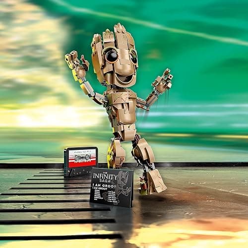 Lego Marvel I am Groot 76217 Building Toy Set - Action Figure from The Guardians of The Galaxy Movies, Baby Groot Model for Play and Display, Great for Kids, Boys, Girls, and Avengers Fans Ages 10+ thumbnail 3