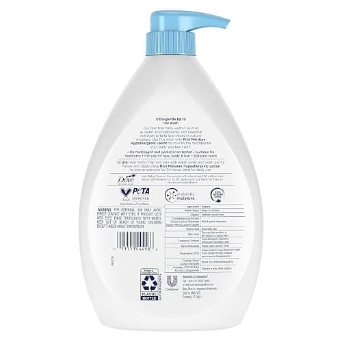 Baby Dove Sensitive Skin Hydrating Body Wash | Tear-Free & Hypoallergenic | Pediatrician Tested | 34oz thumbnail 2