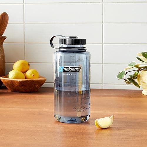 Nalgene Sustain Tritan BPA-Free Water Bottle Made with Material Derived From 50% Plastic Waste (using ISCC certified mass balance), 32 OZ, Wide Mouth thumbnail 3