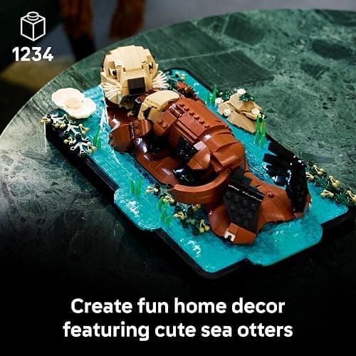 LEGO Ideas Floating Sea Otters Building Sets for Adults - Room or Office Decor for Women & Men, Ages 18+ - Gift Ideas for Birthday - 21366 thumbnail 2