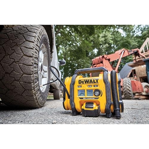 DEWALT Tire Inflator Portable Air Compressor 20V MAX, Car Air Pump with Automatic Shut Off, LED Light, Tool Only (DCC020IB) thumbnail 11