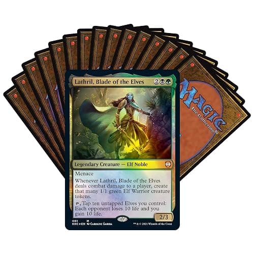 Magic The Gathering Kaldheim Commander Deck – Elven Empire | 100 Card Ready-to-Play Deck | Green-Black thumbnail 2