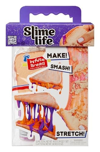 Slime Life PB&J with Chips DIY Slime Kit - Unboxing Ingredients to Make, Smash, and Stretch Your Food Slime, Ages 8+ - Image 1