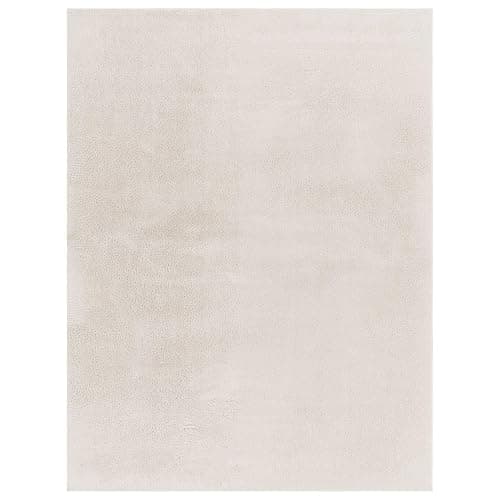 TT Home Wohnzimmer Teppich Kurzflor Anti-Rutsch Rückseite Unifarben Modern Waschbar, Farbe: Creme, Größe:160x220 cm thumbnail 5