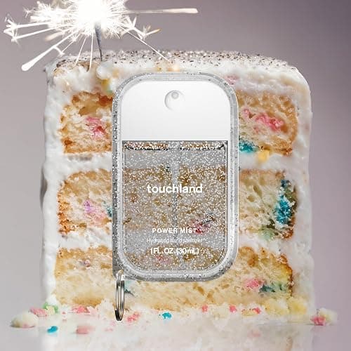 Touchland Special Edition Confetti Cake Mist + Frosted Sparkle Case Set, Scented & Stylish Hydrating Hand Sanitizer Spray Bundle, Travel Size, Dye Free thumbnail 2