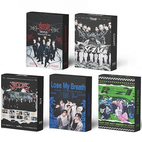 eTel Like 5 Pack/275 Pcs Stray Kids New Lomo Card Photocards Greeting Card with Postcards Box - Image 1