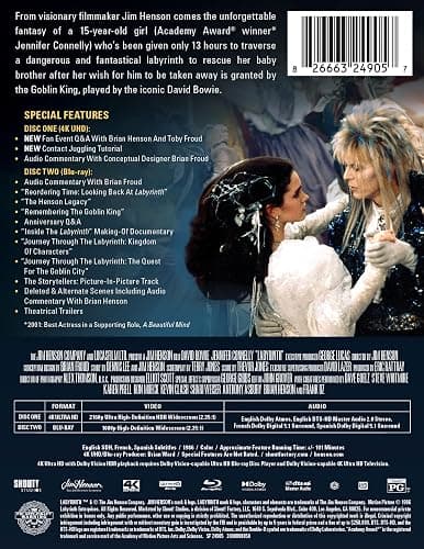Labyrinth (1986): Limited Edition Steelbook [4K UHD] thumbnail 3