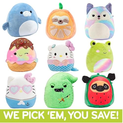 Squishmallows Mystery 8-Inch 2-Squish Value Pack - Get Two Small Official Jazwares Plush for Less - Collectible Soft & Squishy Stuffed Animal Toy - Gift Set for Kids, Girls & Boys thumbnail 3