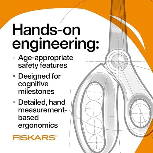 Fiskars 6" Big Kids Scissors for Kids Ages 8-11, Scissors for School or Crafting, Back to School Supplies, Color May Vary - Assorted Colors - Single Pack thumbnail 4