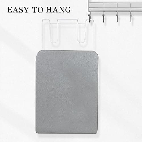 ZOES HOMEWARE Tabletop Ironing Board,Portable Iron Board with Iron Rest, Foldable Small Ironing Board with Heat Resistant Cover and 100% Cotton Pad, 31.5"x11.8"x7", Grey thumbnail 7