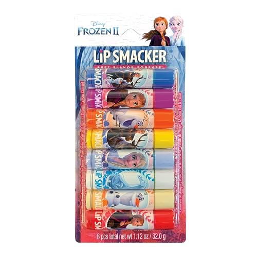 Lip Smacker Disney Frozen 2 Flavored Lip Balm Party Pack 8 Count, Clear, For Kids - Image 1