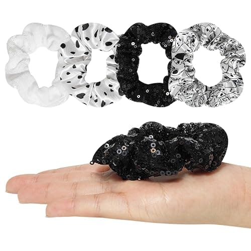 LUV HER Disney Hair Accessory Set – 5 Pieces: 1 Detangling 9-inch Hairbrush & 4 Scrunchies, Elastic Hair Ties, Ages 3+ thumbnail 3
