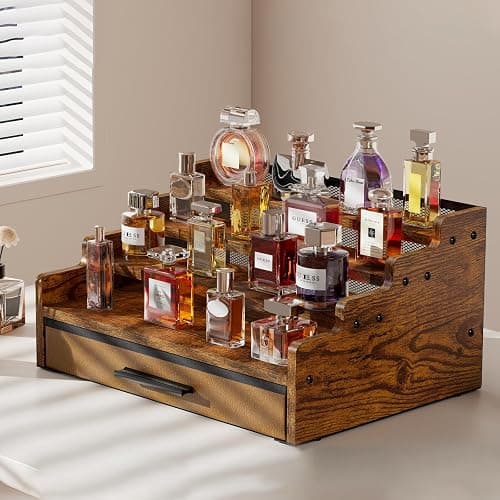 Yuzehuaza Men's Cologne Water Organizer Cologne Holder Dresser Perfume Organizer - Image 1