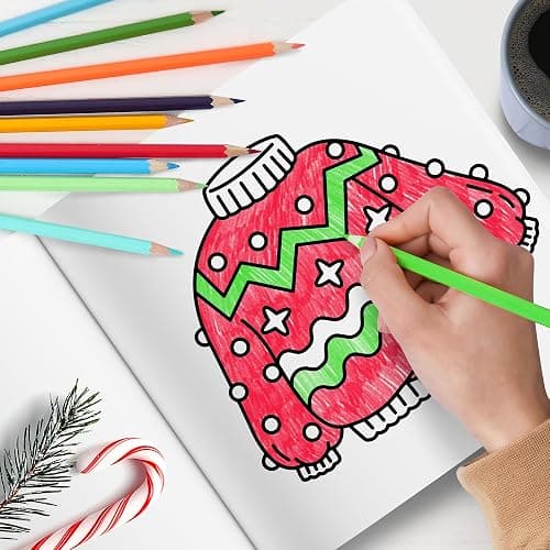 Brightenkidz Cozy Girl Christmas Coloring Book - Cute & Simple Adult Coloring Book with Bold and Easy Designs, Relaxation Hygge Winter Style - Cozy Christmas Holiday Gifts for Teens thumbnail 7