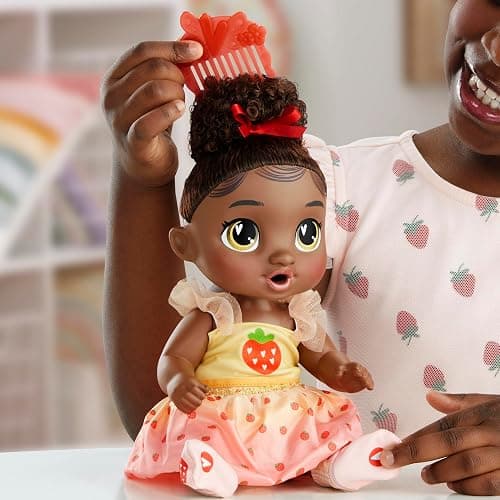 Baby Alive Fairy Fashions Berry Boo Doll with Clothes Accessories, Black Hair, 11 Inches, Kids Toys, Ages 3+ (Amazon Exclusive) thumbnail 2
