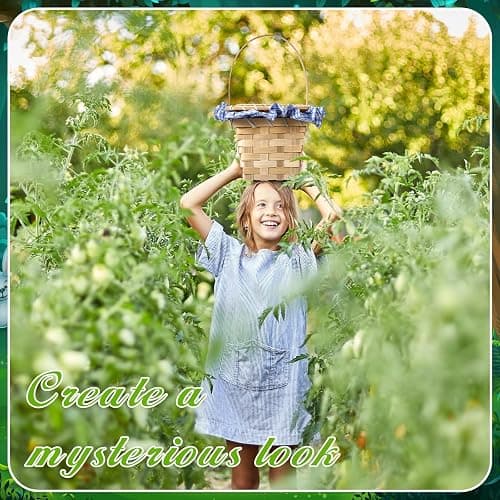 Teenyyou Mini Picnic Basket, Costume Accessory, Small Gingham Picnic Hamper for Halloween Women Costume Cosplay Accessory Hooded Cape Masquerade Dress up(Blue and White) thumbnail 5