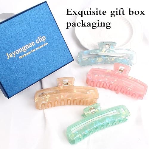 Jayongnee Nonslip French Large Hair Clips for Women Girls, Strong Hold Hair Jaw Clamps for Thin/Medium Thick Hair thumbnail 7