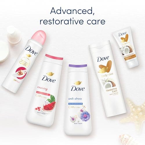 Dove Awaken Complete Collection Skin Care Women's Gift Set For Her With Luxury Shower Puff 6 Piece thumbnail 5