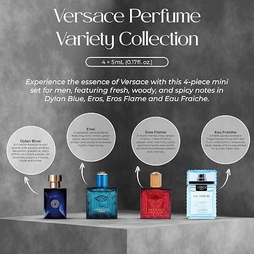 Versace 4 Piece Mini Gift Set for Men thumbnail 2
