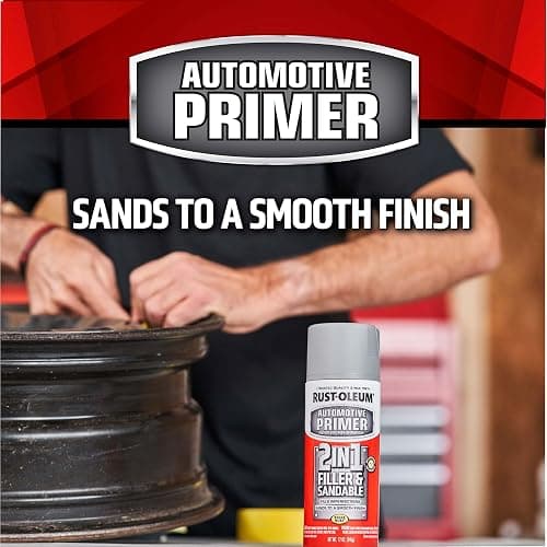 Rust-Oleum 260510 Stops Rust Automotive 2-in-1 Filler & Sandable Primer Spray, 12 oz, Gray thumbnail 3