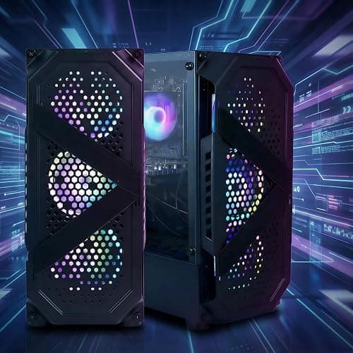 STGAubron Gaming PC Desktop Computer, Intel Core i7-6700 up to 4.0G, GeForce RTX 3060 12G, 32GB DDR4, 1TB SSD, WiFi 6, BT 5.0, RGB Fan x4, Windows 11 Home thumbnail 3