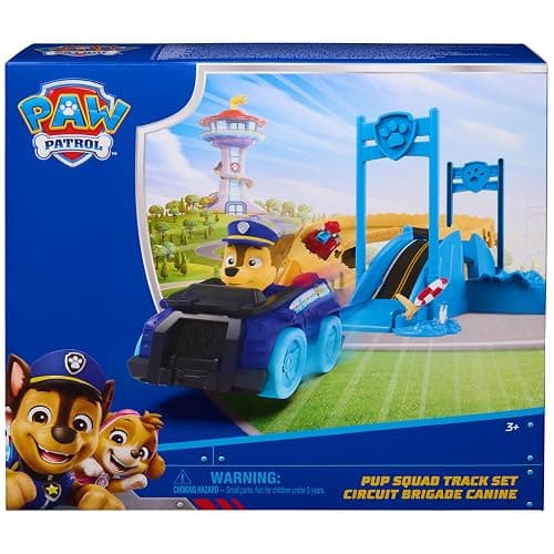 PAW Patrol Pup Squad Track Set, Looping Track Playset & Vehicle Launcher with Chase & Marshall Toy Cars, Kids Toys for Boys & Girls Ages 3 and Up thumbnail 8