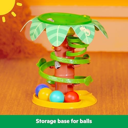 Bright Starts Tropical Twirl Ball Play Toy with Lights & Music, 5 Balls Included, Unisex, 6 Months+ thumbnail 7