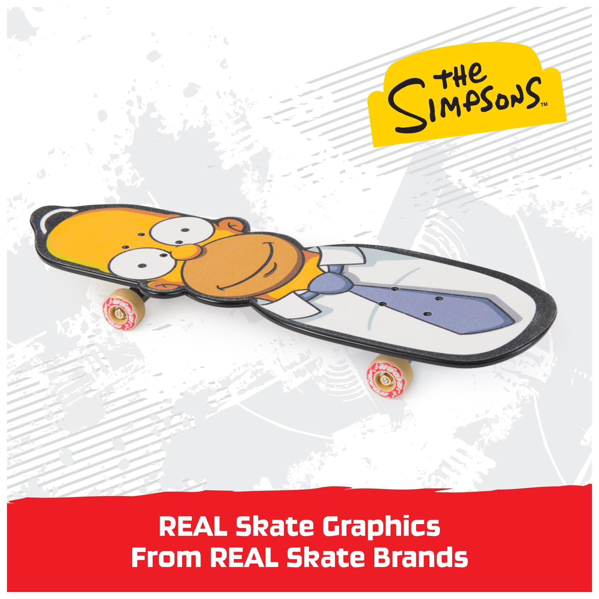 Tech Deck, The Simpsons Handboard, authentieke miniskateboards (alleen voor gebruik met de hand) thumbnail 3