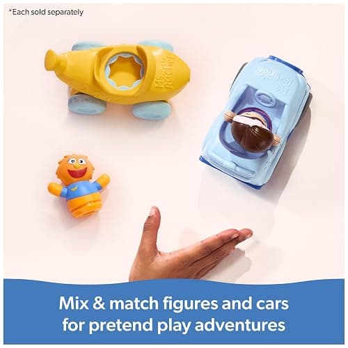 Ms. Rachel 1-2-3 Roll! Vehicle with Click-in Figure & Pull Back Action, Educational Toys & Toddler Toys for Girls & Boys Ages 1-3Y+ thumbnail 6