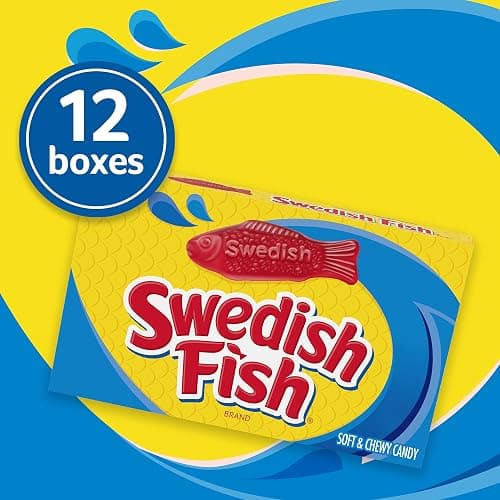 SWEDISH FISH Soft & Chewy Candy, Bulk Candy, 12 - 3.1 oz Boxes thumbnail 4