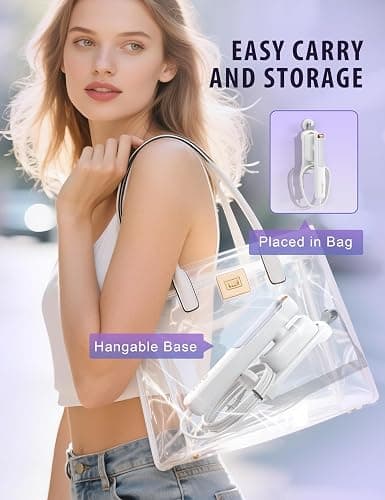 Travel Steamer for Clothes, Portable Mini Clothes irons, 120-240V Adaptive Voltage Clothes Steamer Handheld, Garment Steamer, 15s Heat Up, Adjustable Steam/Temperature - White thumbnail 7
