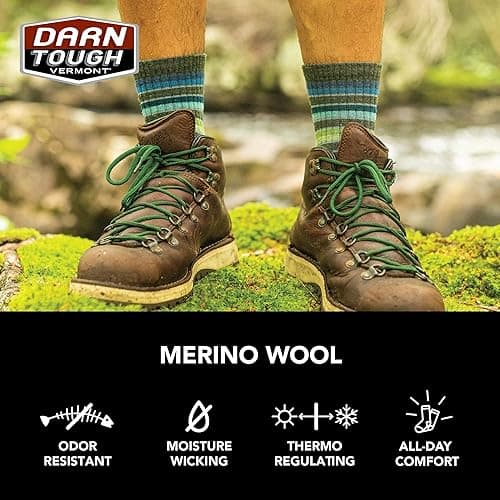 Darn Tough Hiker Midweight Micro Crew Sock with Cushion, Mens Socks for Hiking and Camping, Boot Socks thumbnail 6