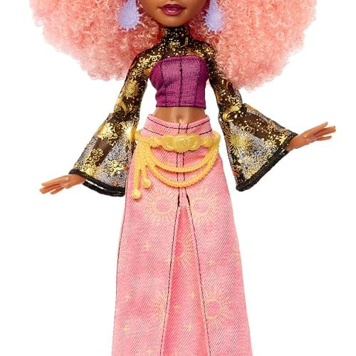 ​Monster High Doll, Moonspell Magic by Monster High Rae Lumina | Sun Witch in Pink Skirt with Cauldron Surprise & Accessories like Candle, Hat & Spellbook, JMB91 thumbnail 5