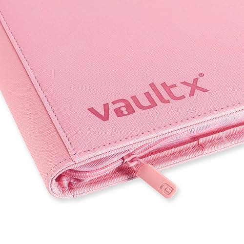 Vault X 12 Pocket Trading Card Zip Binder, 480 cards, Premium Exo-Tec Album Material, 20 Side-Loading Pages, Folder for Collectible Card Games, Sports, TCG (Pink) thumbnail 6