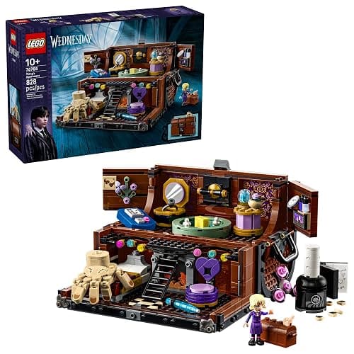 LEGO Wednesday Thing’s Apartment Building Toy - Transforming Trunk Playset W/Poseable Thing & Enid Sinclair Minidoll - Wednesday Merch for Girls & Boys, Ages 10+ - Gift Idea for Birthdays - 76785 - Image 1