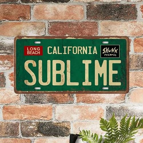 Vintage Metal Tin Sign Long Beach California Sublime Poster Grunge Hippie Room Decor Rock Band Posters Sublime Tapestry Funny Street Signs For Bedroom Wall Aesthetic 90s Bathroom Sign 12 X 6 Inch thumbnail 5