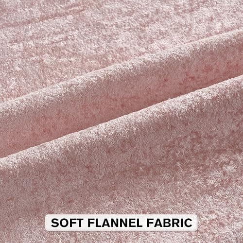 FUTEI Pink Flannel Throw Pillow Covers 26x26 Inch Set of 2,Soft Crushed Dimensional Textured Euro Pillow Shams,Modern Home Decor for Couch Living Room thumbnail 2