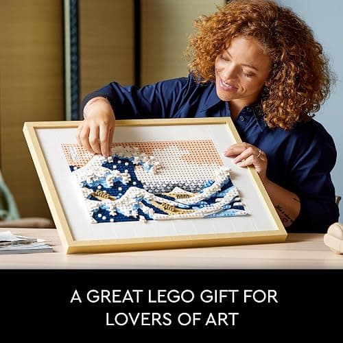 LEGO 31208 Art Hokusai – The Great Wave, 3D Japanese Wall Art Craft Kit, Framed Ocean Canvas, Creative Activity, Gifts for Adults, DIY Home, Office Decor thumbnail 7