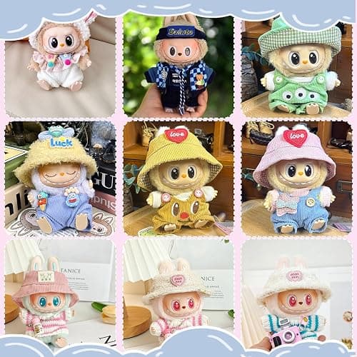 Xiujuers Vestiti per bambole di peluche da 17 cm per Labu - H thumbnail 3