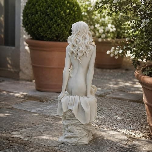LUOZZY Greek Aphrodite Statue 12 Inch Goddess Figurine Polyresin Sculpture | Bonded Marble Polyresin Aphrodite Sculpture For Shelves Desks Home Decor And Classical Art Displays thumbnail 5
